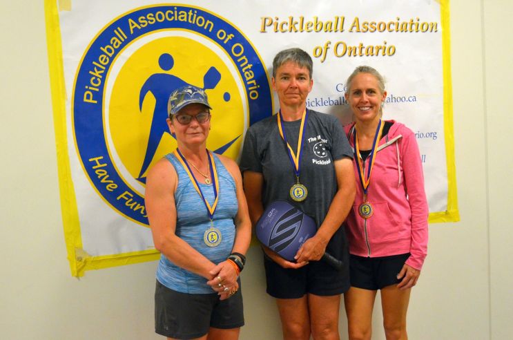 Women's Singles Open: Lyn Levandoski (Silver), Heather Cannom (Gold), Lynda Conway (Bronze)