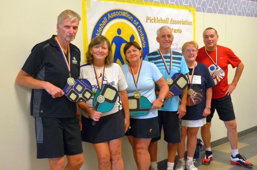 Mixed Doubles 60-64: (L-R) Silver, Gold, Bronze